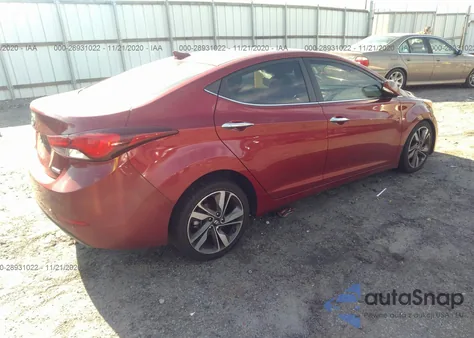 2014 Hyundai Elantra Limited from USA, damaged, VIN 5NPDH4AE3EH482971